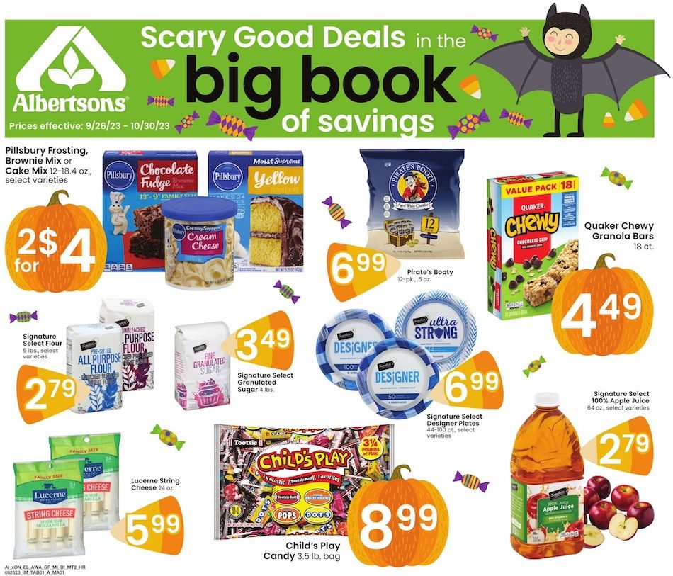 Albertsons Ad Big Book 26th September – 30th October 2023 Page 1