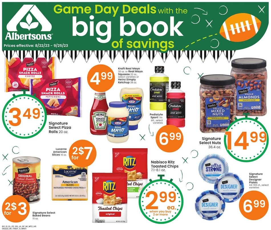 Albertsons Ad Big Books 22nd August – 25th September 2023 Page 1
