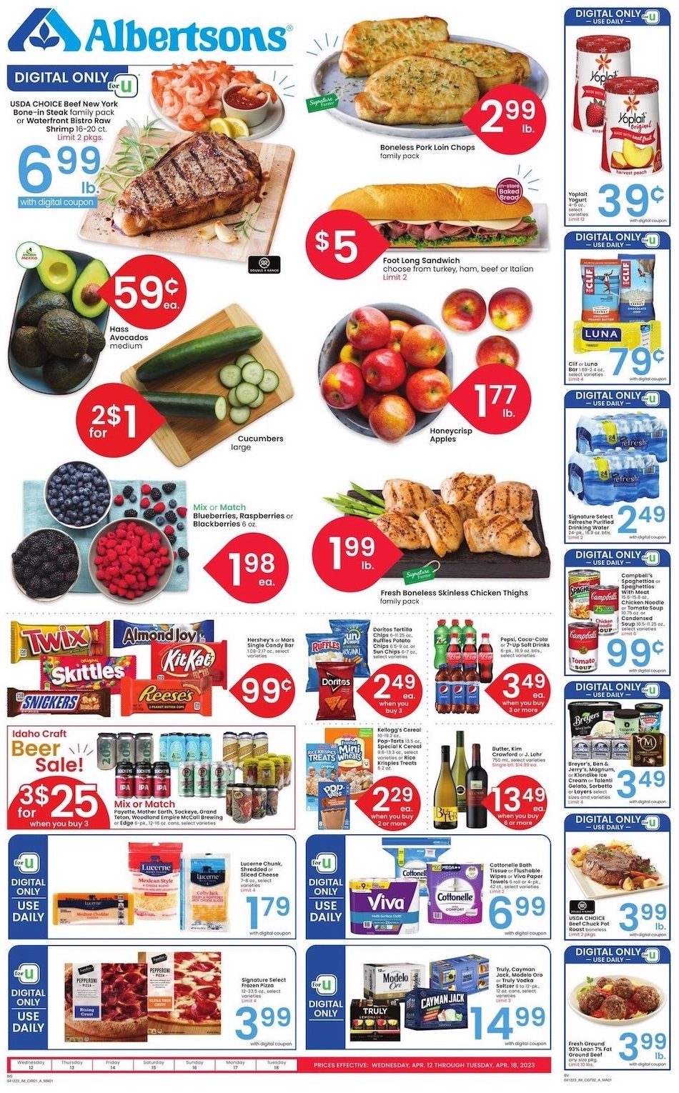 Albertsons Weekly Ad Sale 12th – 18th April 2023 Page 1