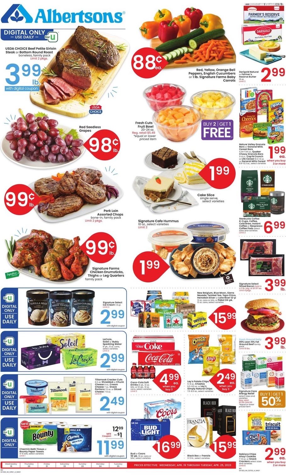 Albertsons Weekly Ad 19th – 25th April 2023 Page 1