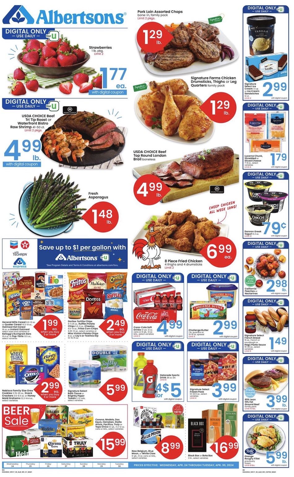Albertsons Weekly Ad 24th – 30th April 2024 Page 1