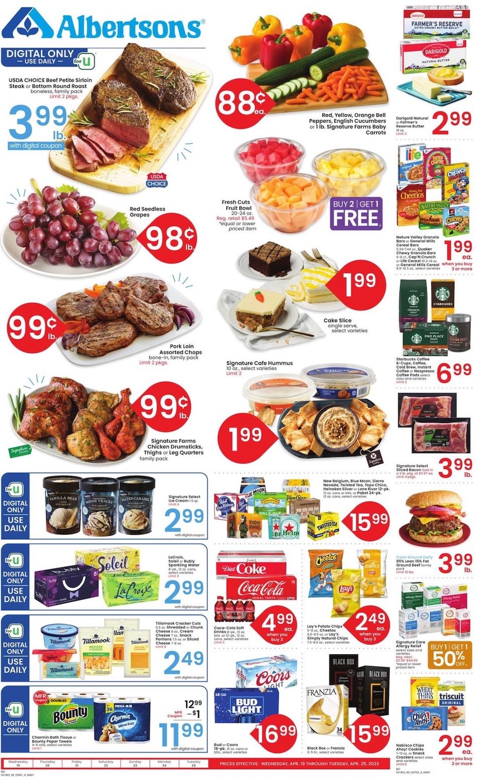 Albertsons Weekly Ad Sale 26th April – 2nd May 2023 Page 1
