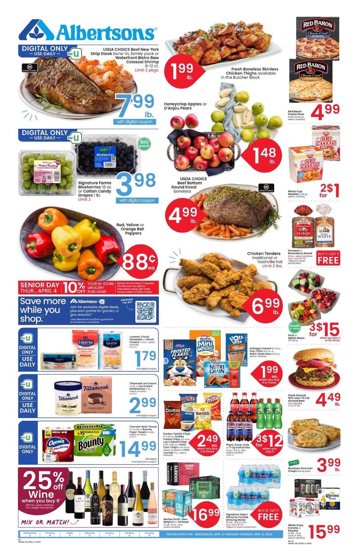 Albertsons Weekly Ad 3rd – 9th April 2024 Page 1