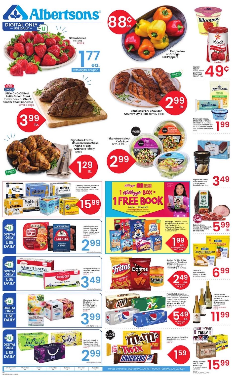 Albertsons Weekly Ad 16th – 22nd August 2023 Page 1