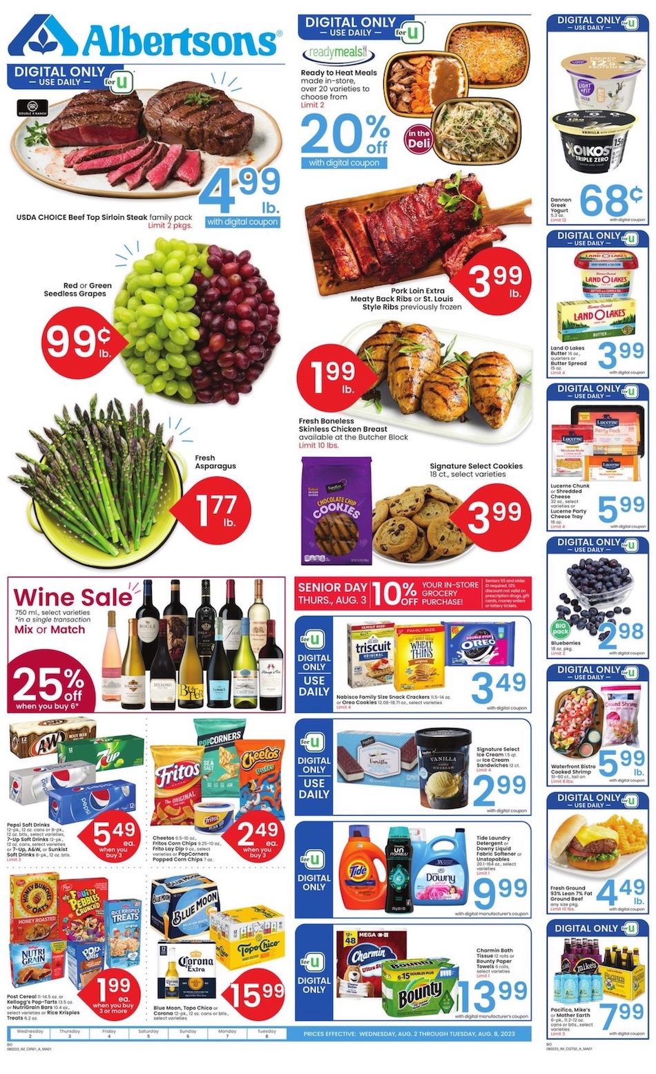 Albertsons Weekly Ad 2nd – 8th August 2023 Page 1
