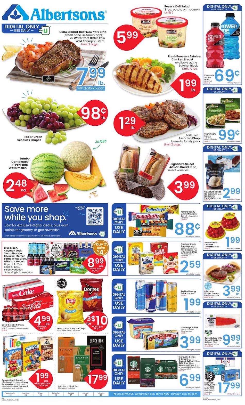 Albertsons Weekly Ad 23rd – 29th August 2023 Page 1