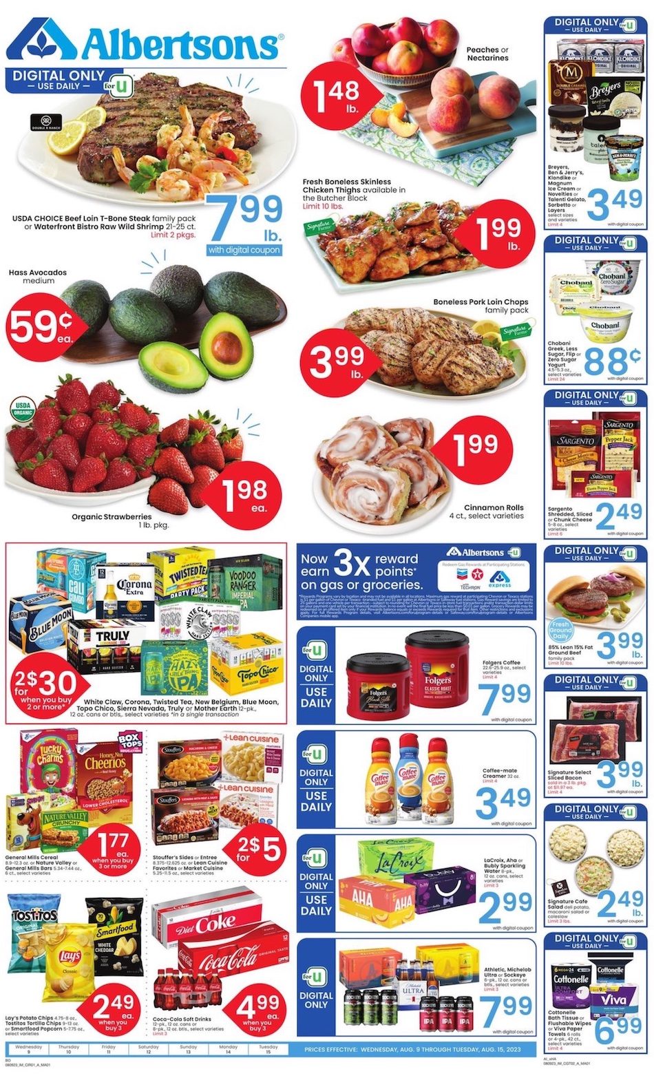 Albertsons Weekly Ad 9th – 15th August 2023 Page 1