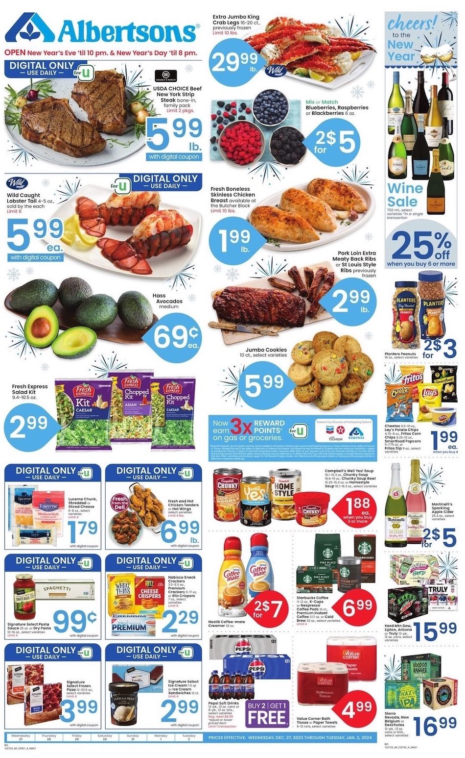 Albertsons Weekly Ad 27th December – 2nd January 2024 Page 1