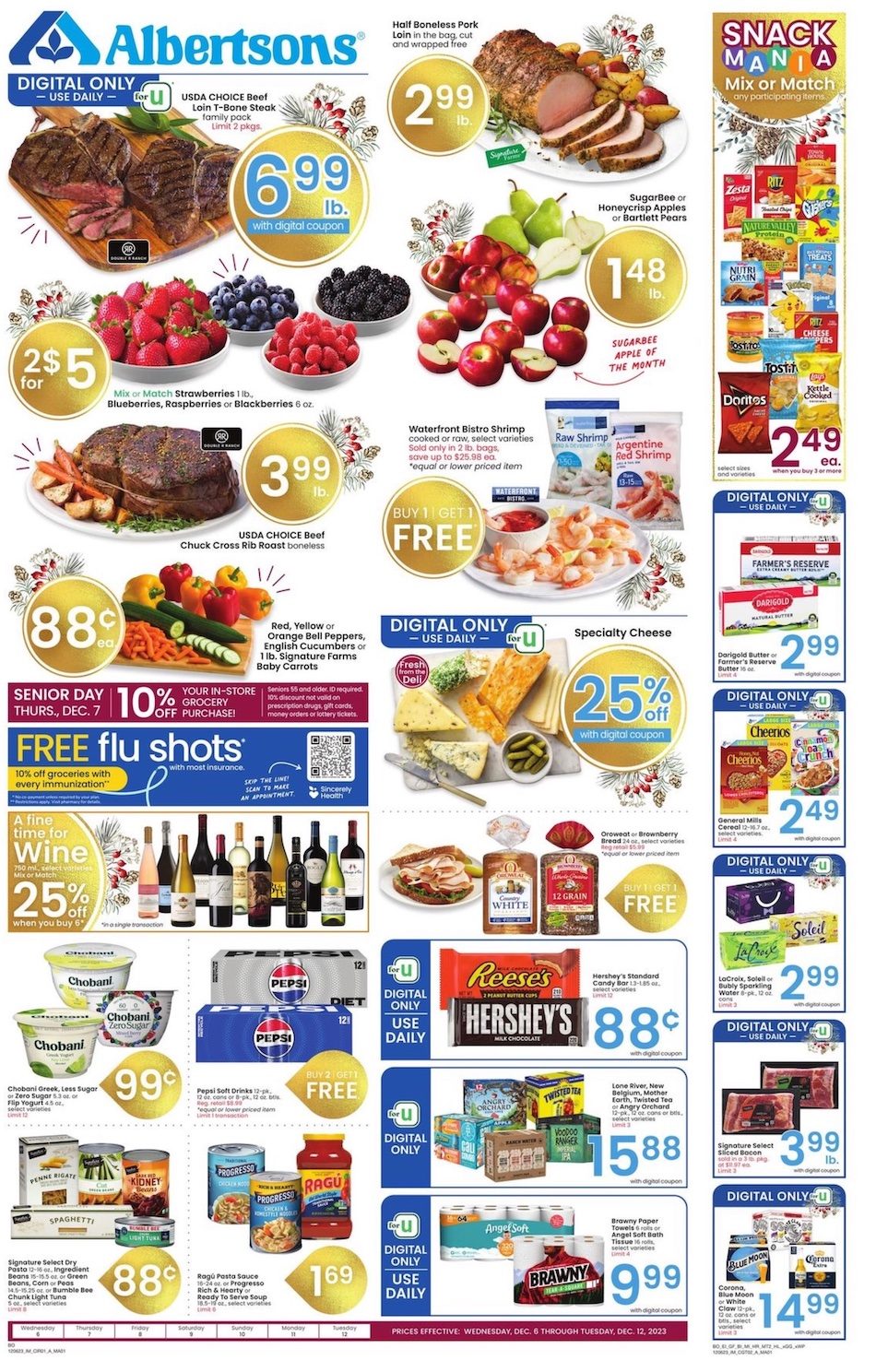 Albertsons Weekly Ad 6th – 12th December 2023 Page 1
