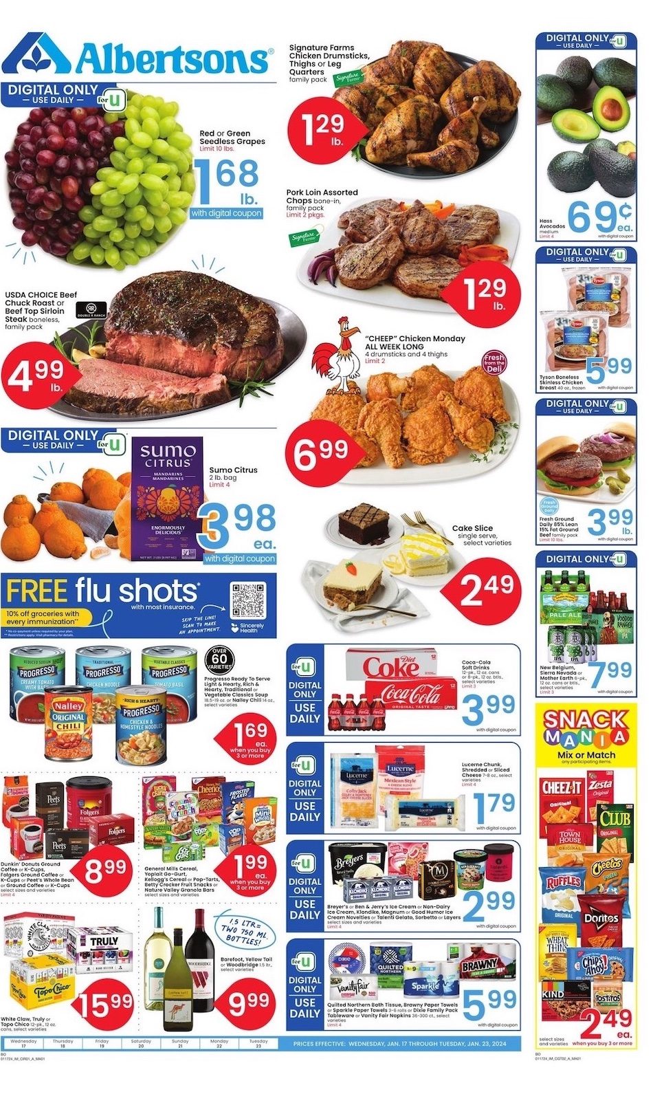 Albertsons Weekly Ad 17th – 23rd January 2024 Page 1