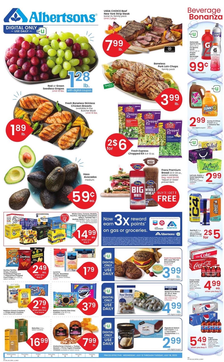 Albertsons Weekly Ad 12th – 18th July 2023 Page 1