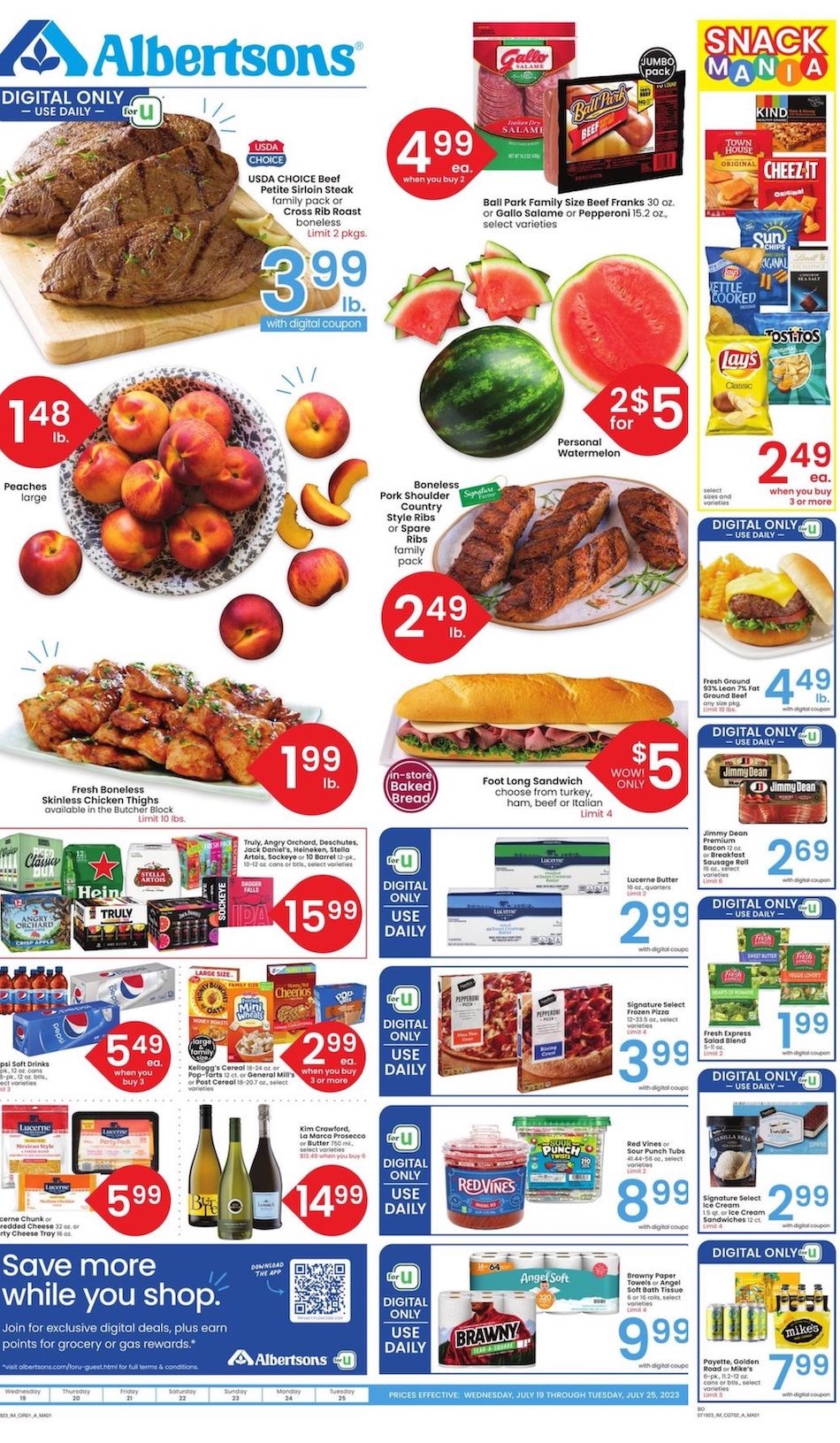 Albertsons Weekly Ad 19th – 25th July 2023 Page 1