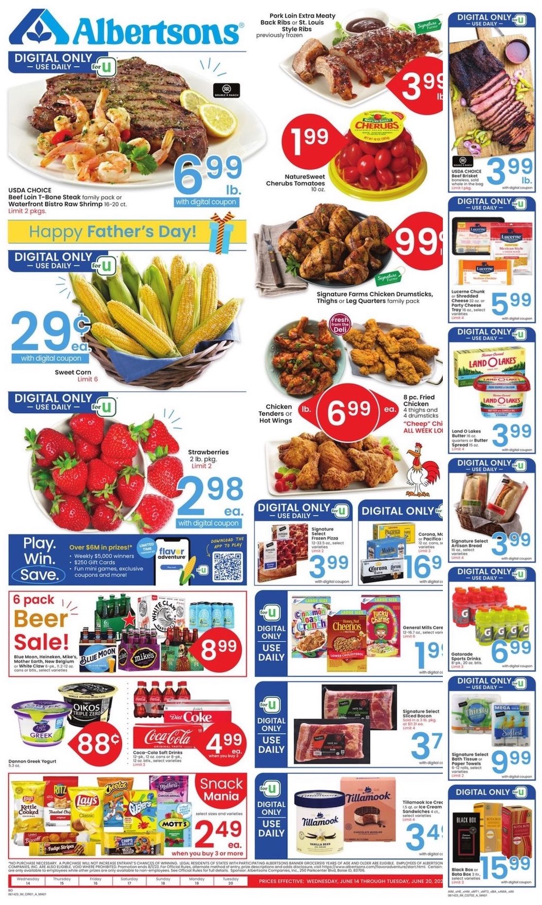 Albertsons Ad Father’s Day 14th – 20th June 2023 Page 1