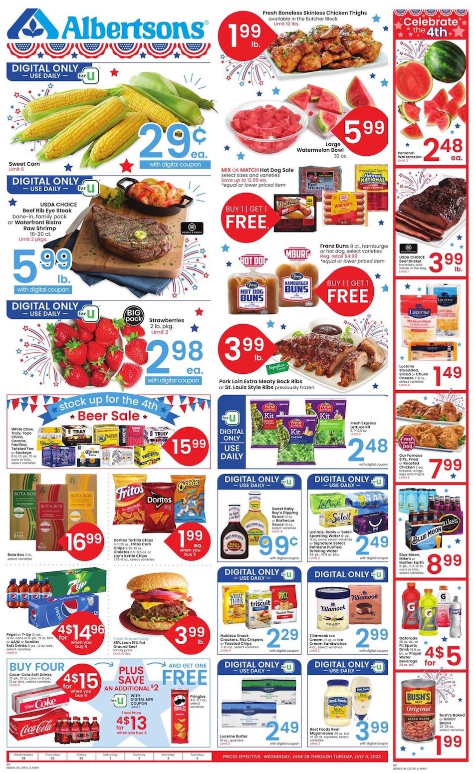 Albertsons Weekly Ad 28th June – 4th July 2023 Page 1