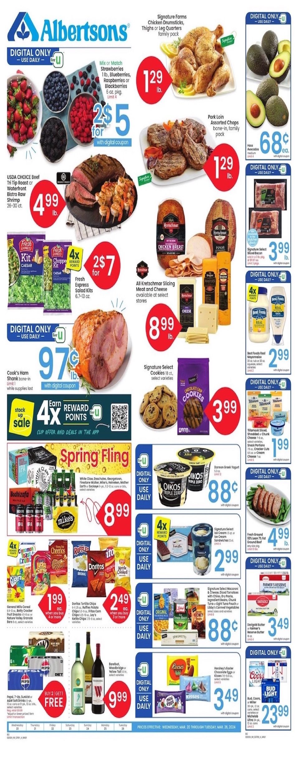 Albertsons Weekly Ad 20th – 26th March 2024 Page 1