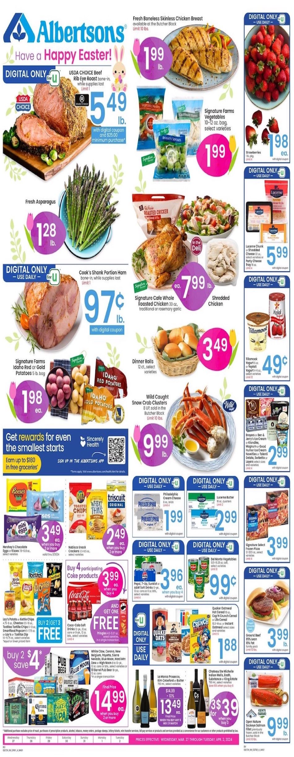 Albertsons Weekly Ad 27th March – 2nd April 2024 Page 1