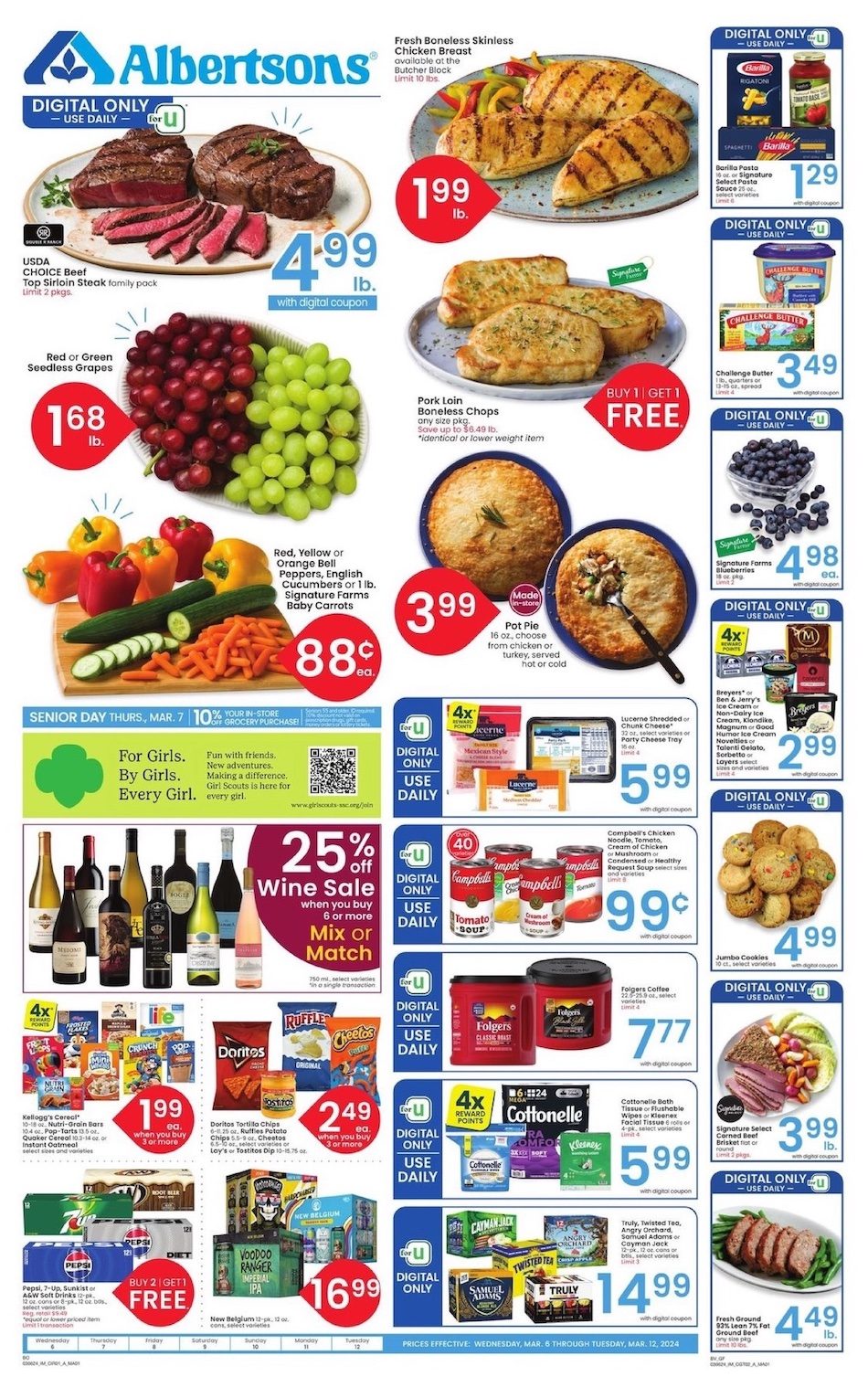 Albertsons Weekly Ad 6th – 12th March 2024 Page 1
