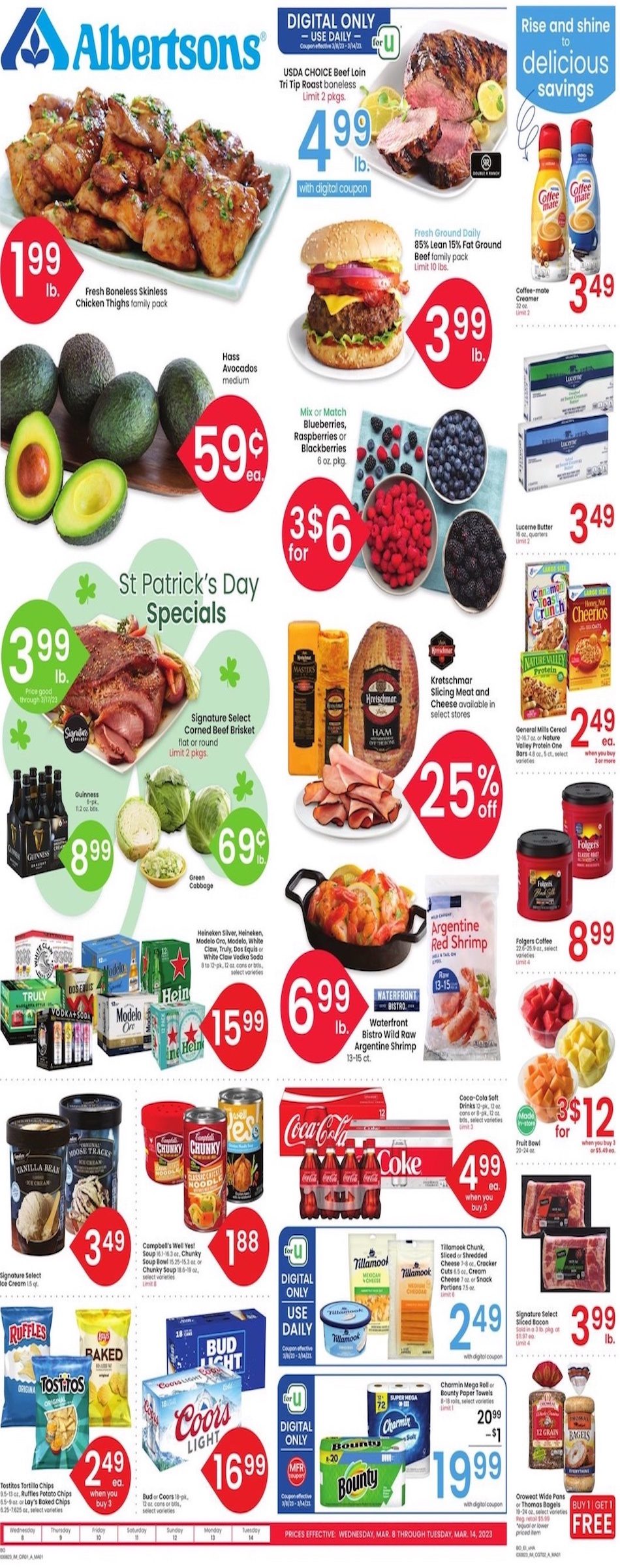 Albertsons Weekly Ad Sale 8th – 14th March 2023 Page 1