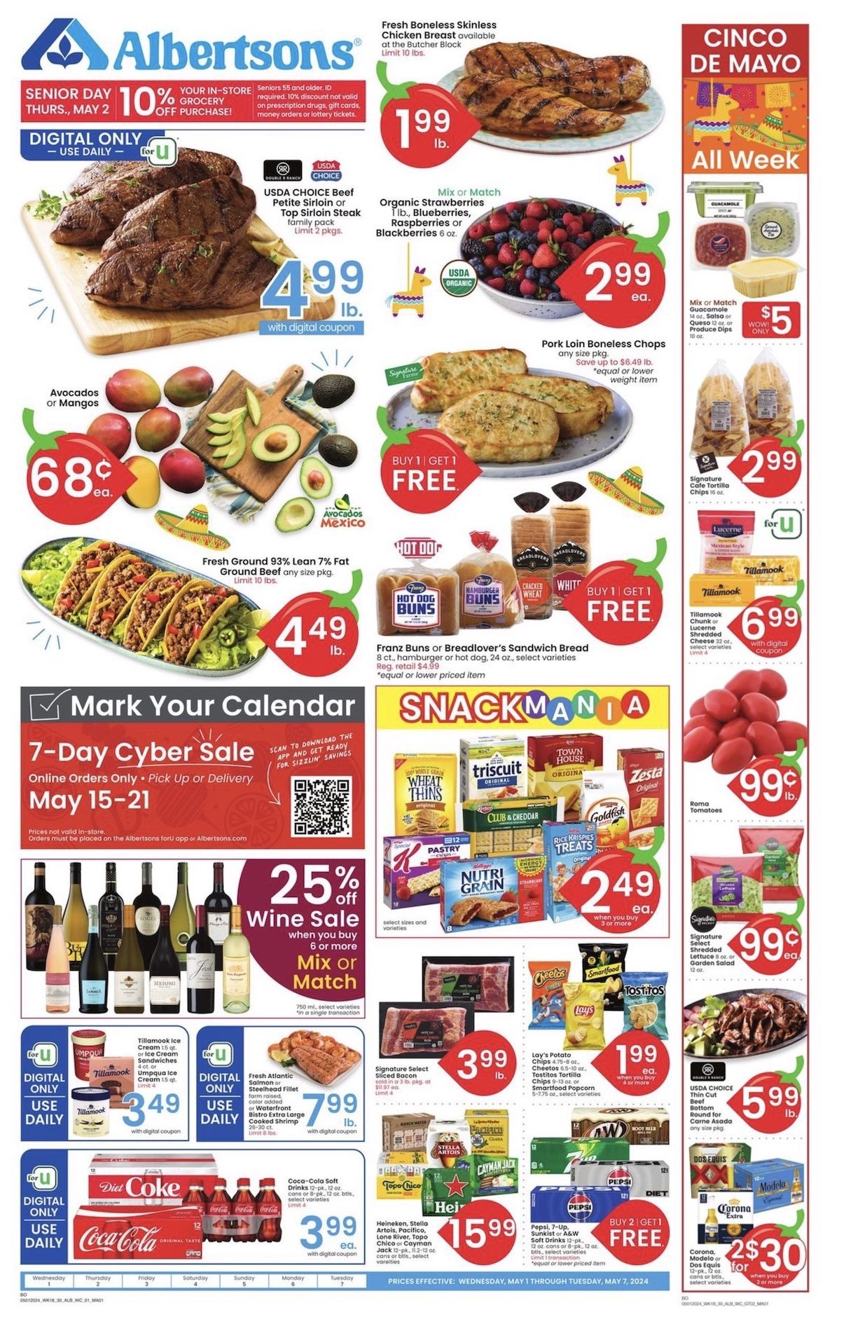 Albertsons Weekly Ad 1st – 7th May 2024 Page 1