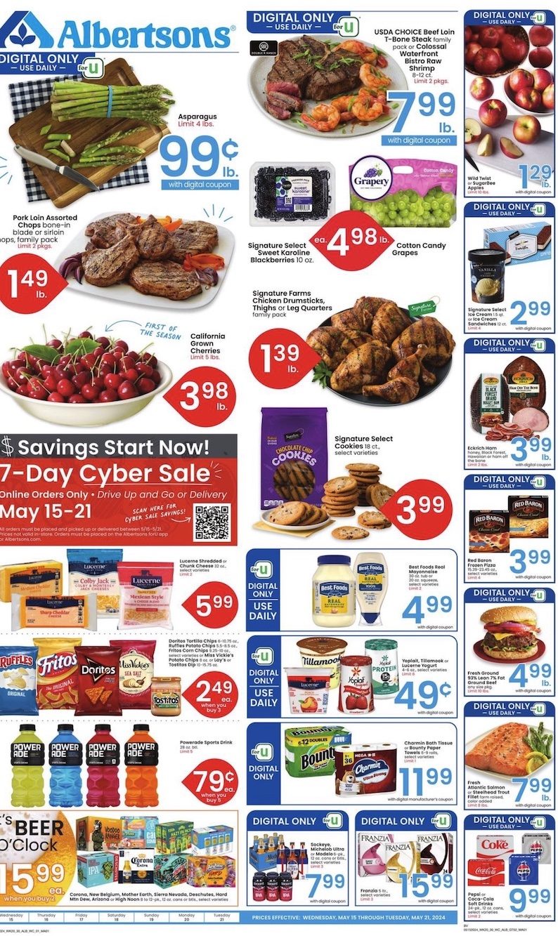 Albertsons Weekly Ad 15th – 21st May 2024 Page 1