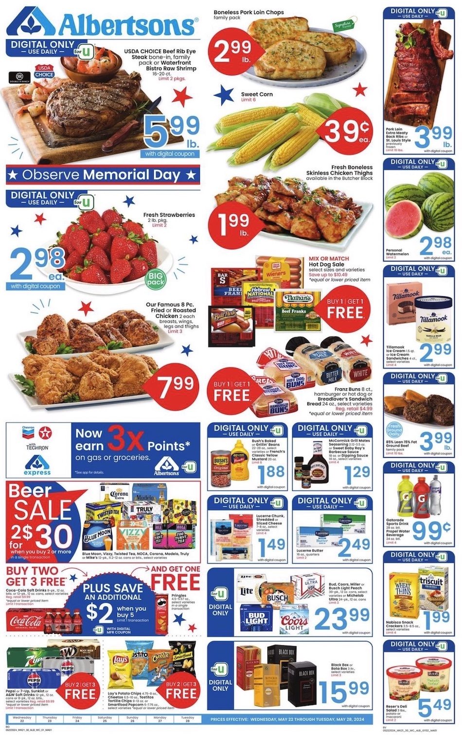 Albertsons Weekly Ad 22nd – 28th May 2024 Page 1