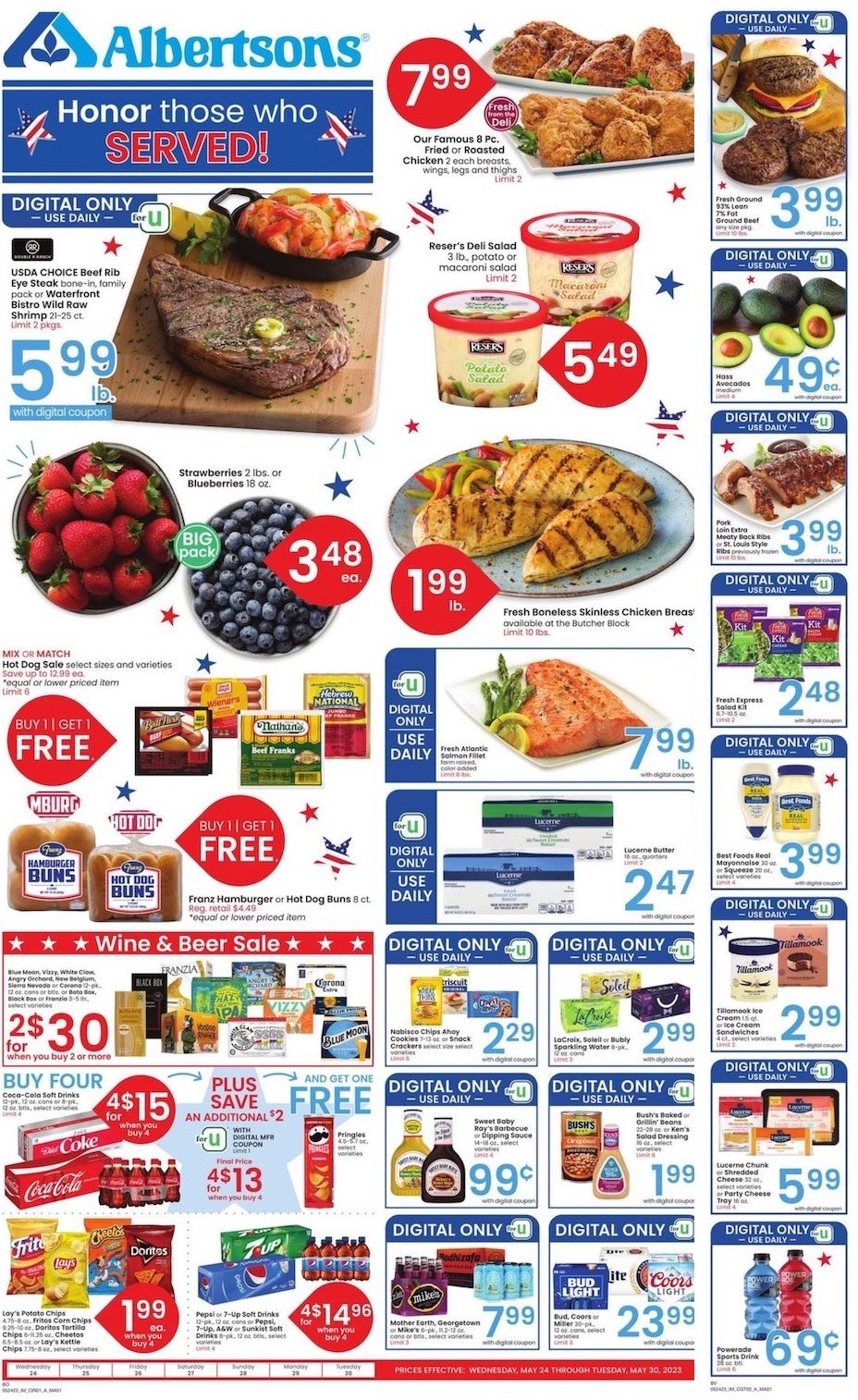 Albertsons Weekly Ad 24th – 30th May 2023 Page 1