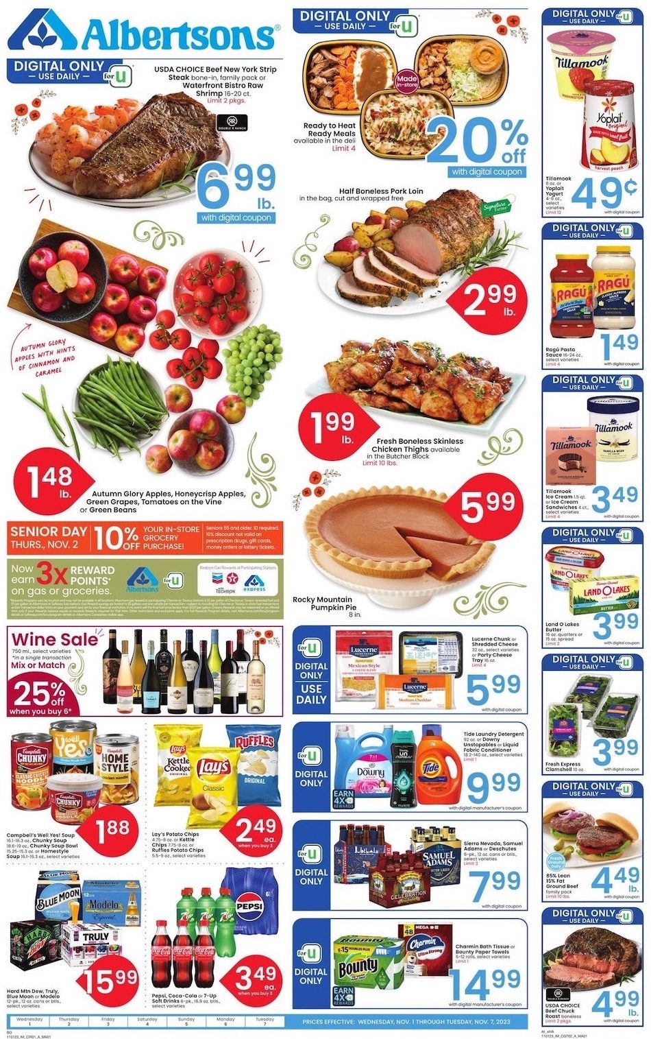 Albertsons Weekly Ad 1st – 7th November 2023 Page 1