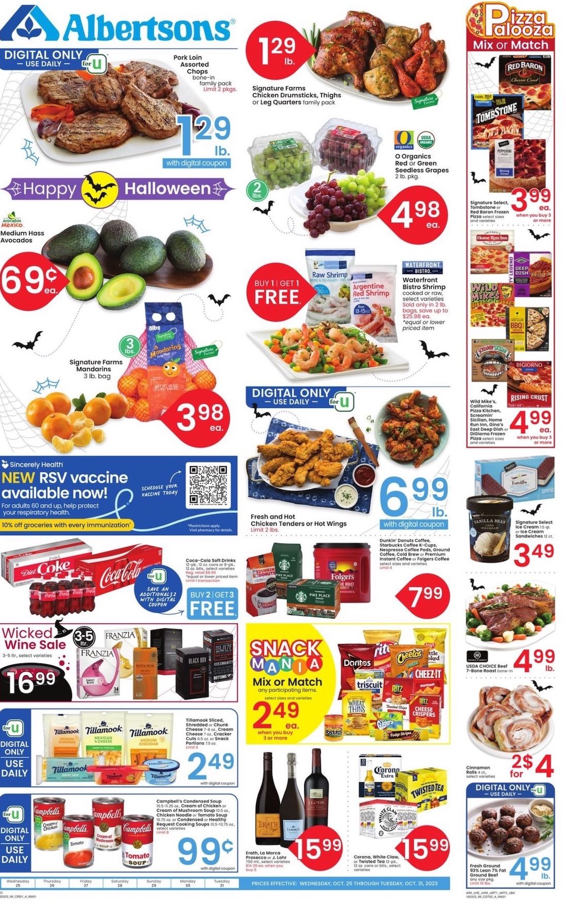 Albertsons Weekly Ad 25th – 31st October 2023 Page 1