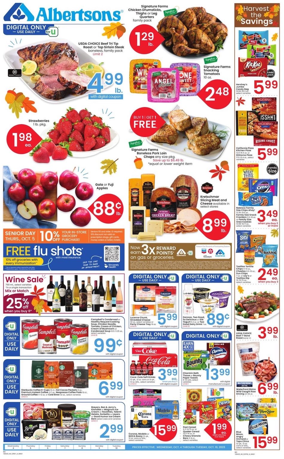 Albertsons Weekly Ad 4th – 10th October 2023 Page 1