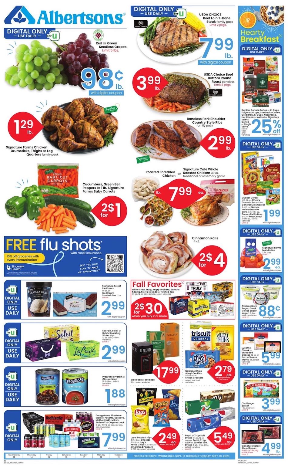 Albertsons Weekly Ad 13th – 19th September 2023 Page 1