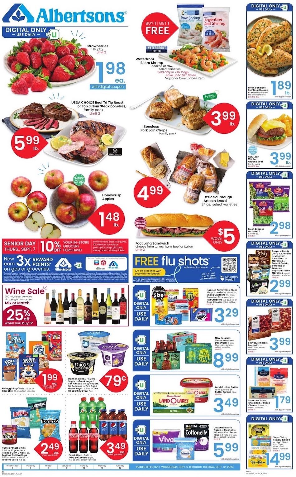 Albertsons Weekly Ad 6th – 12th September 2023 Page 1