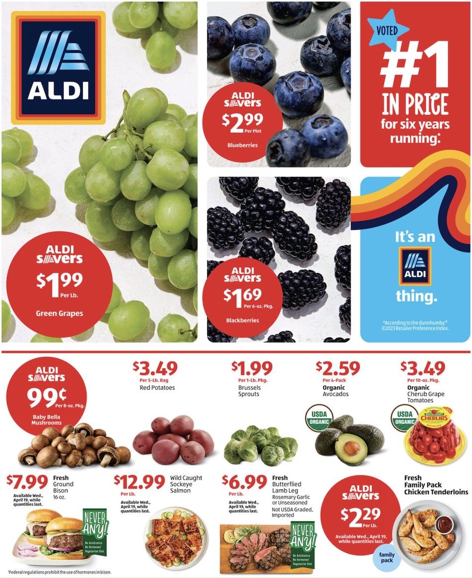 ALDI Weekly Ad Sale 19th – 25th April 2023 Page 1