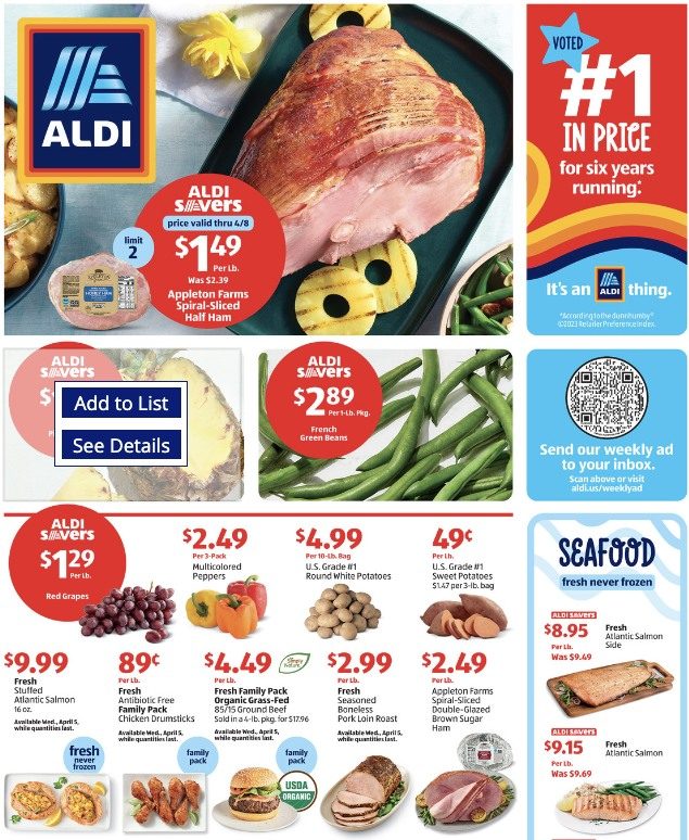 ALDI Weekly Ad Easter Grocery 2nd – 8th April 2023 Page 1