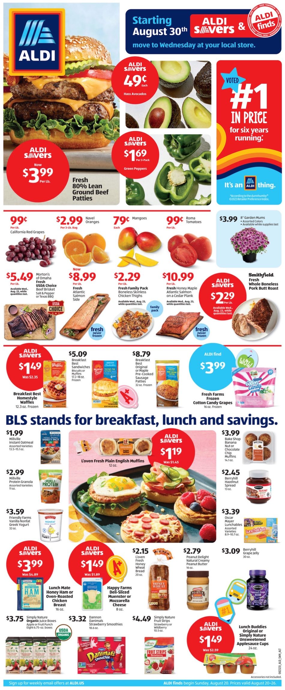 ALDI Weekly Ad 20th – 26th August 2023 Page 1