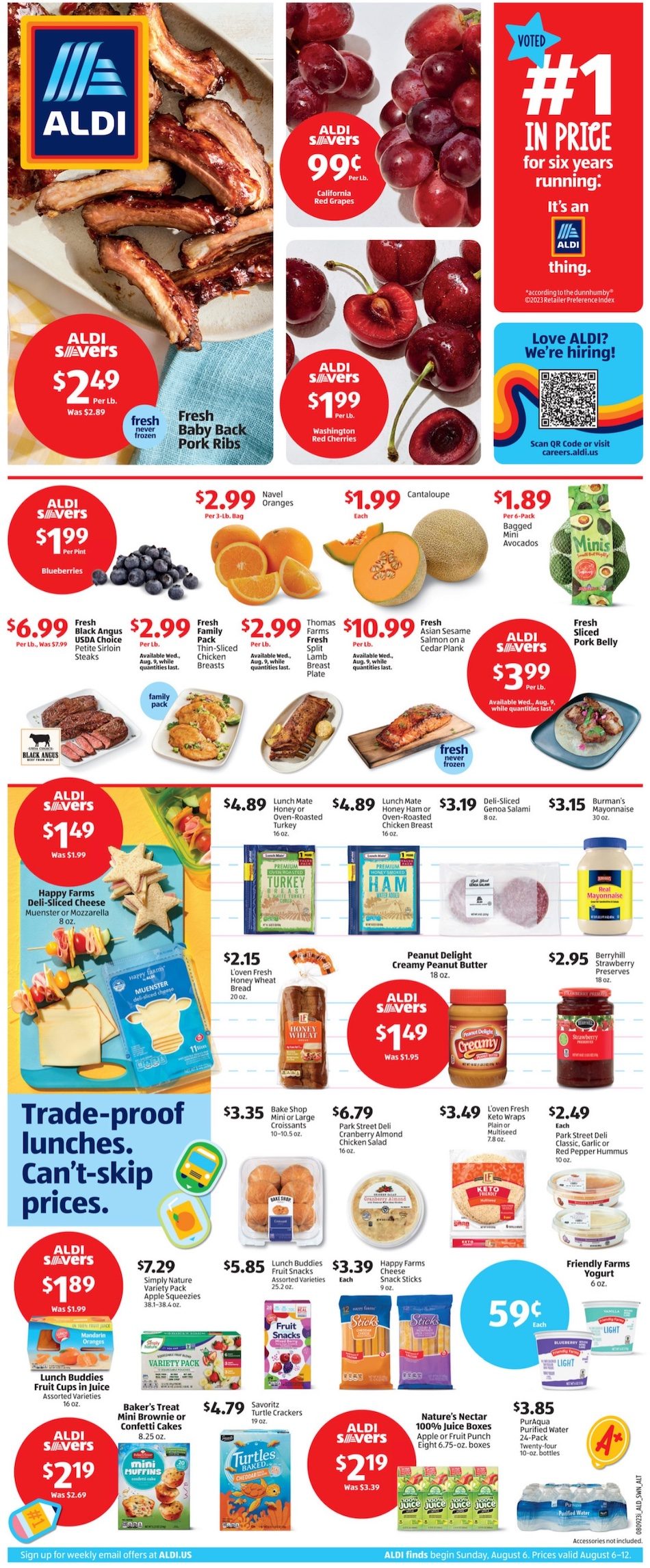 ALDI Weekly Ad 6th – 12th August 2023 Page 1