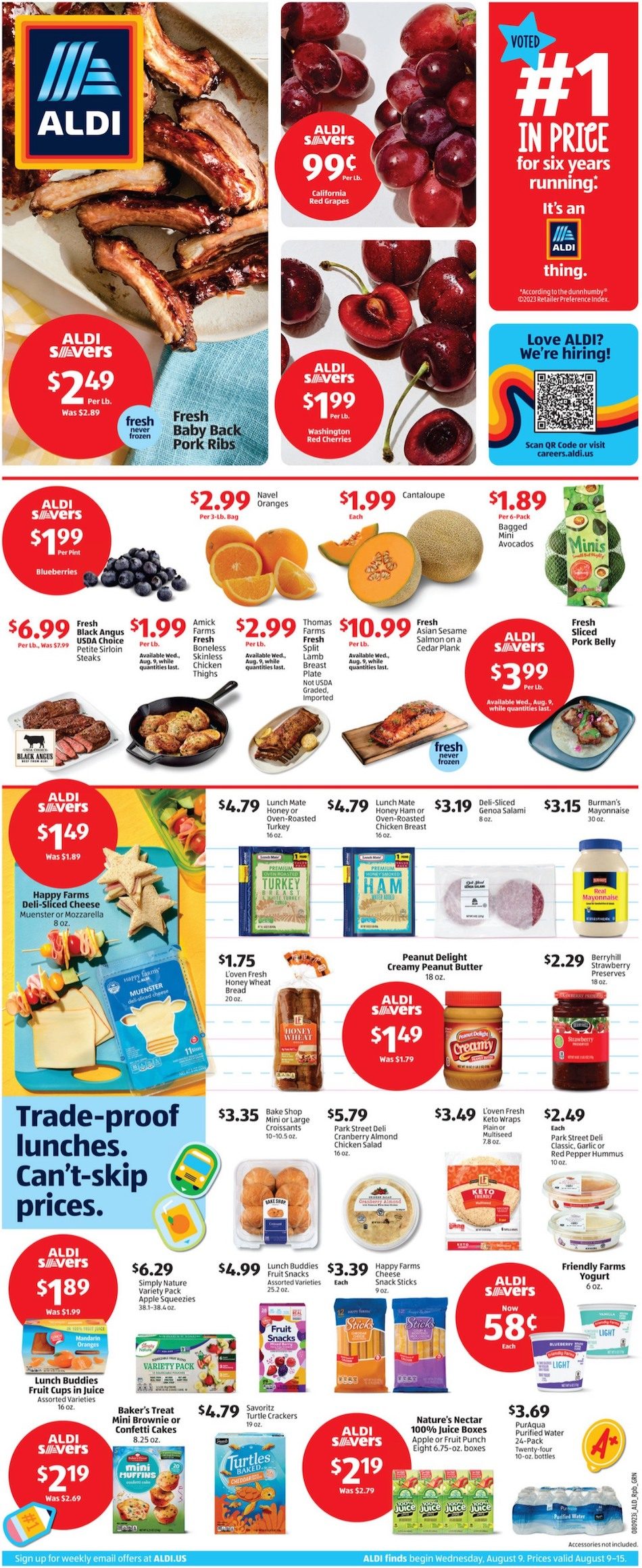 ALDI Weekly Ad 9th – 15th August 2023 Page 1