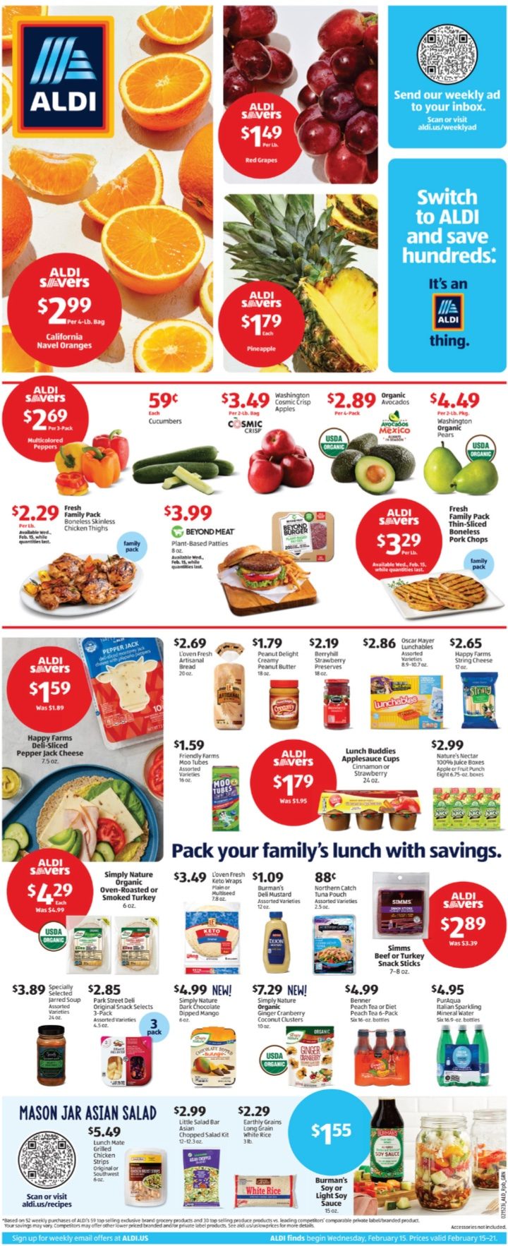 ALDI Weekly Ad Sale February 15th – 21st, 2023 Page 1