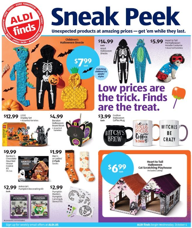 ALDI Weekly Ad Halloween 4th – 10th October 2023 Page 1