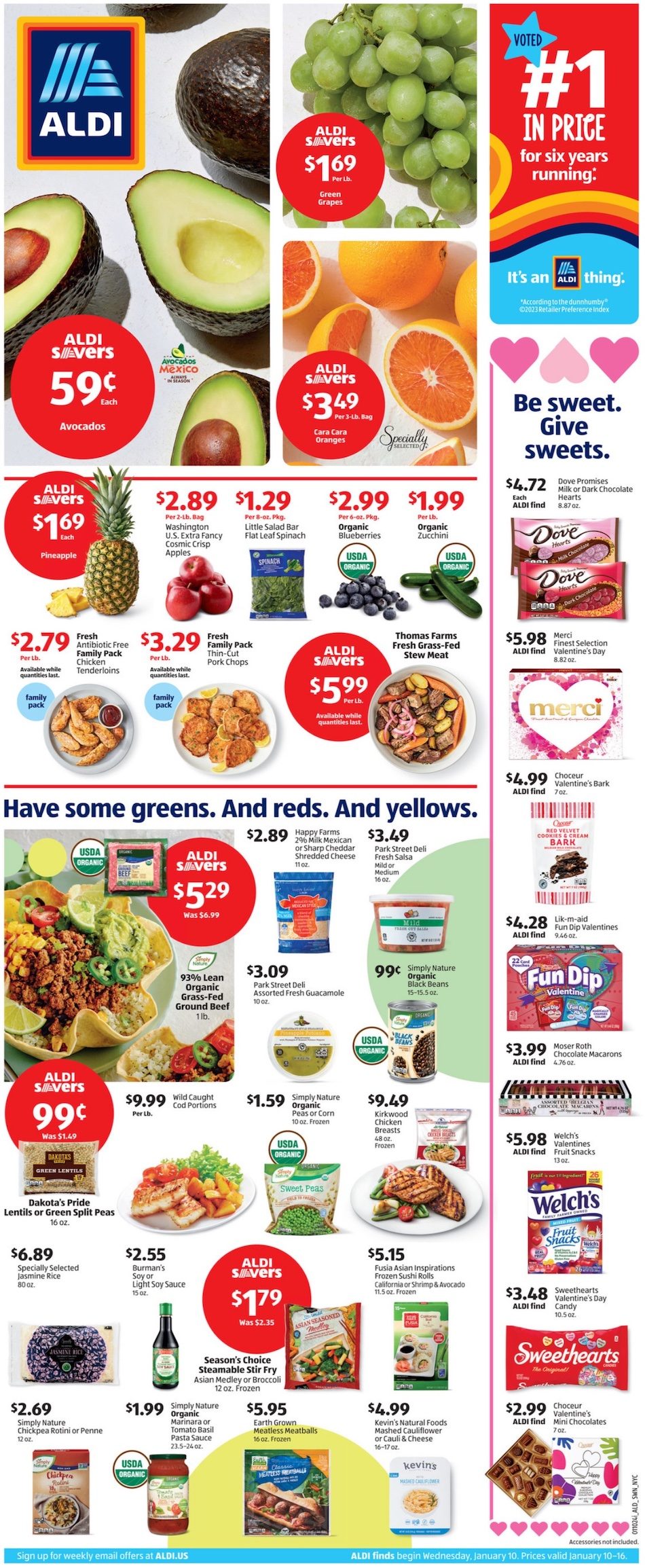 ALDI Grocery Ad 10th – 16th January 2024 Page 1