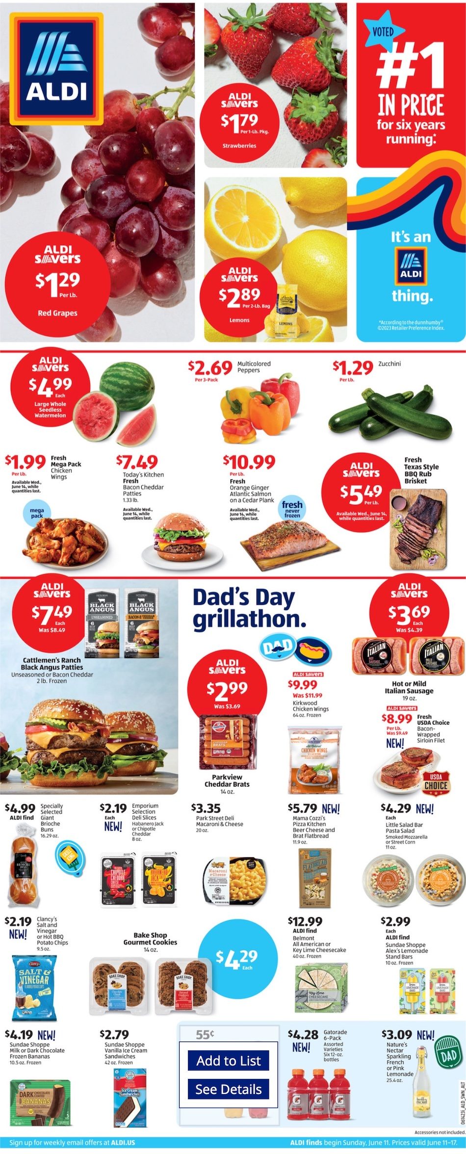 ALDI Weekly Ad 11th – 17th June 2023 Page 1