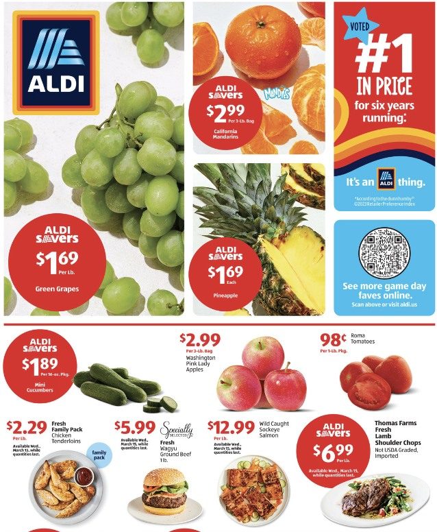 ALDI Weekly Ad Sale 15th – 21st March 2023 Page 1