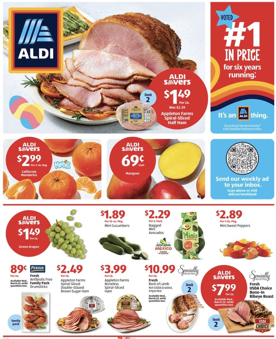 ALDI Weekly Ad Sale 29th March – 4th April 2023 Page 1