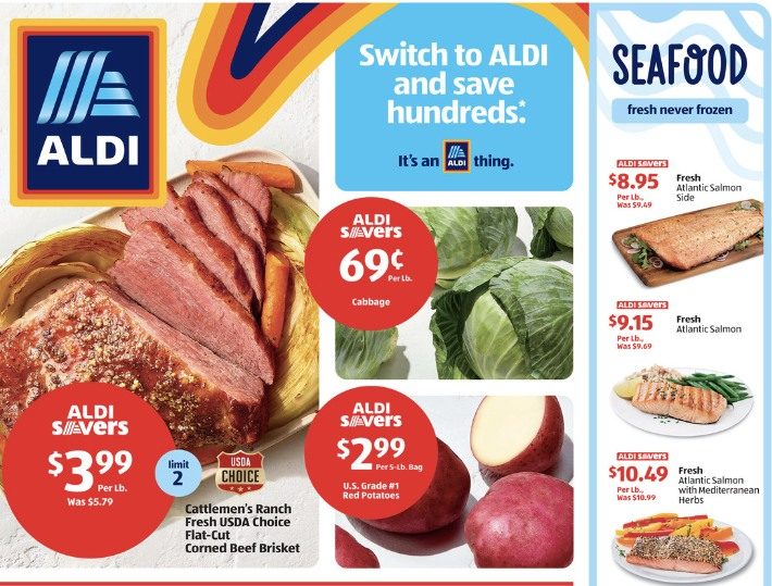 ALDI Weekly Ad St Patrick’s 5th – 11th March 2023 Page 1