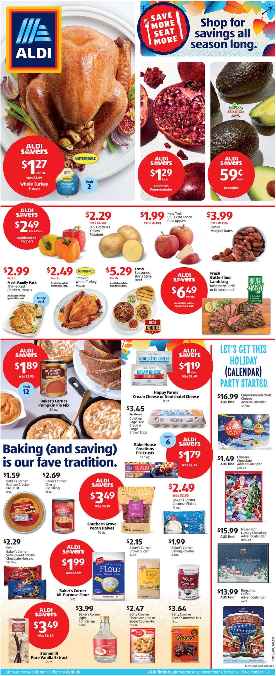 ALDI Weekly Ad 1st – 7th November 2023 Page 1