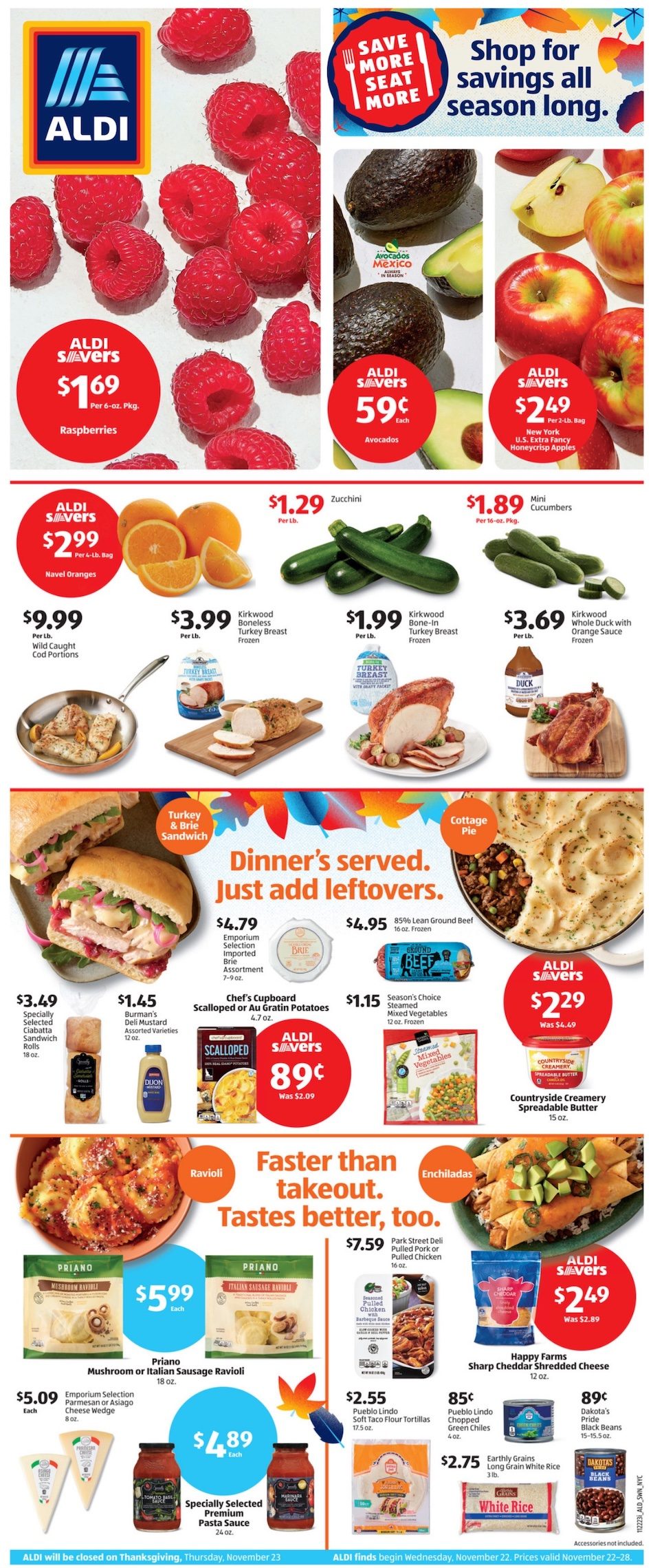ALDI Weekly Ad 22nd – 28th November 2023 Page 1