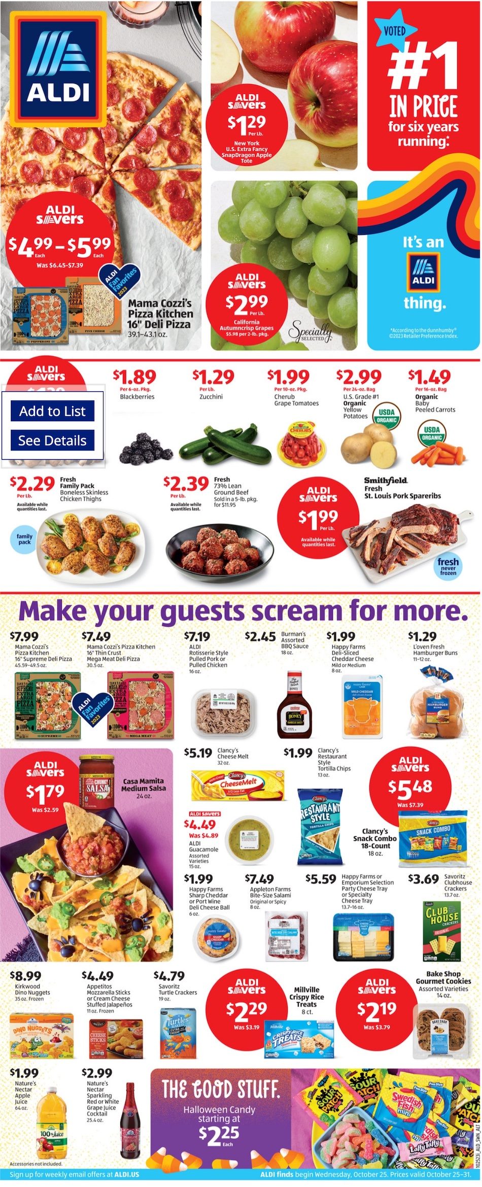 ALDI Weekly Ad 25th – 31st October 2023 Page 1