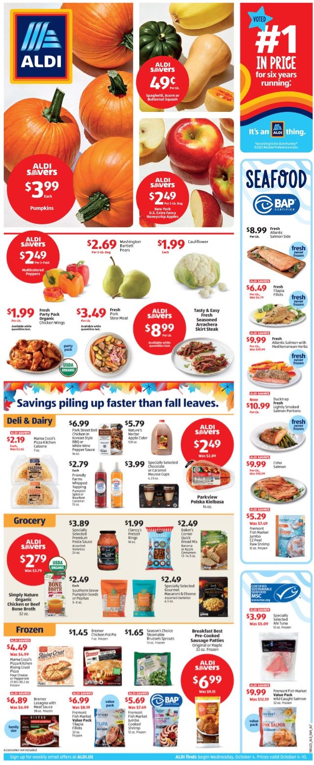 ALDI Weekly Ad 4th – 10th October 2023 Page 1