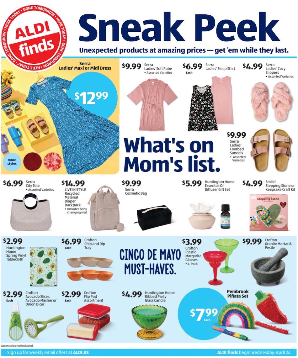 ALDI Weekly Ad Preview 24th – 30th April 2024 Page 1