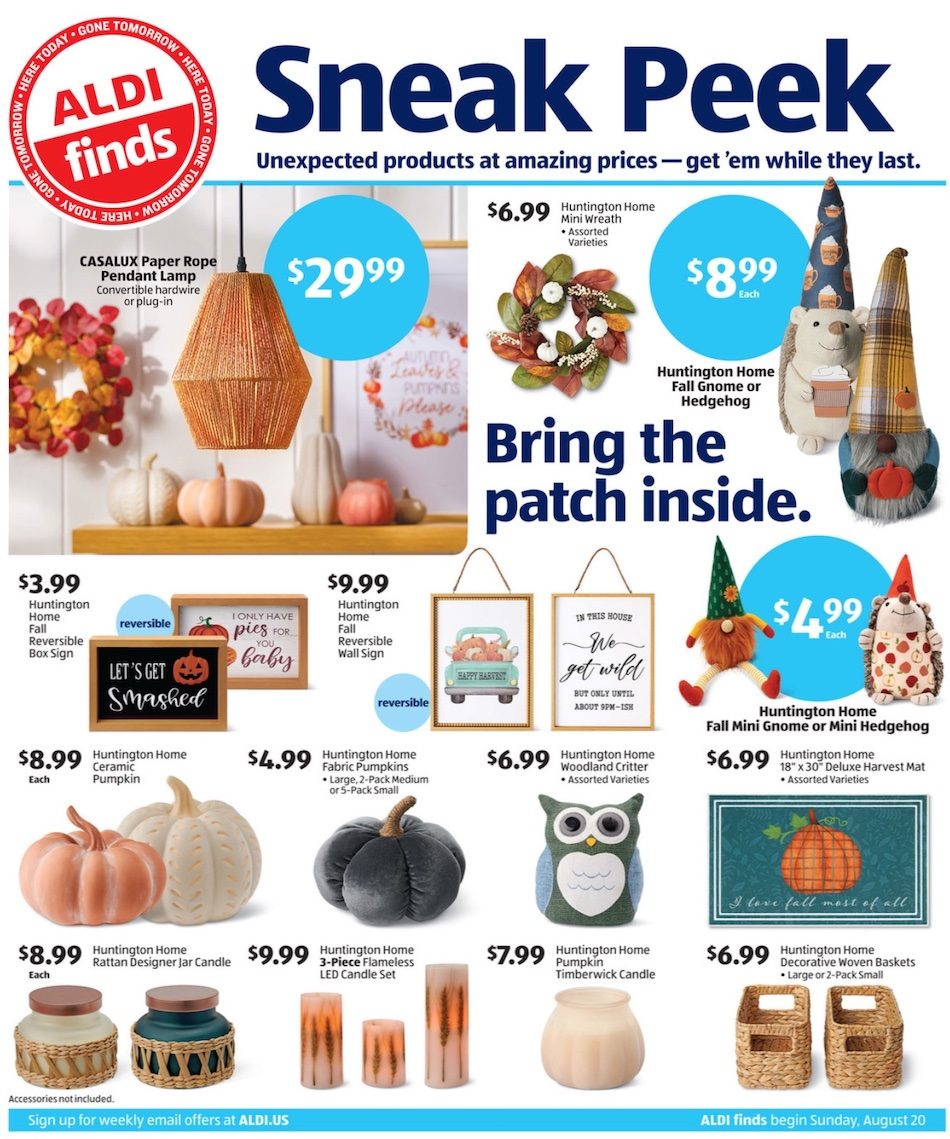 ALDI Weekly Ad Preview 20th – 26th August 2023 Page 1