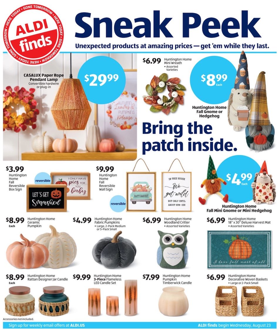 ALDI Weekly Ad Preview 23rd – 29th August 2023 Page 1